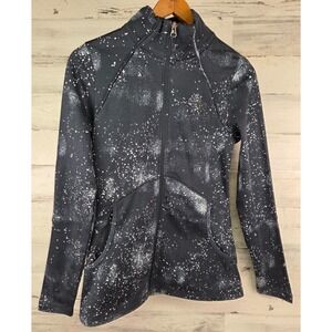 The North Face Women's Full Zip‎ Jacket Small Black White Pattern S/P